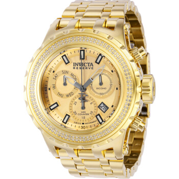Reserve Specialty Subaqua Chronograph Quartz Diamond Gold Dial Watch