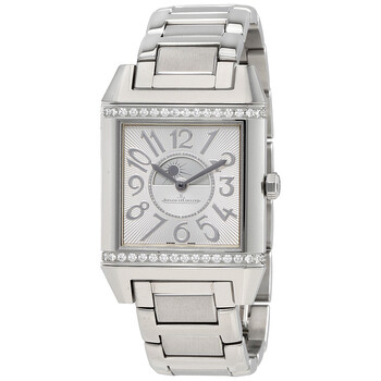 Reverso Squadra Silvered Guilloche Dial Watch Q7058130