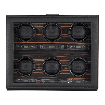 Roadster Module 2.7 Roadster Six Ebony Watch Winder with Cover