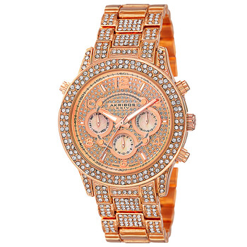 Rose Dial Rose Goldtone Watch AK776RG