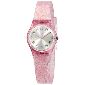 Rose Glistar Grey Dial Pink Glitter Silicone Leadies Watch LP132C