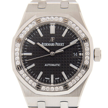 Royal Oak Automatic Diamond Black Dial Watch 15451ST.ZZ.1256ST.01.A