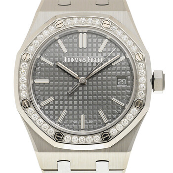 Royal Oak Automatic Diamond Grey Dial Watch 15551ST.ZZ.1356ST.06