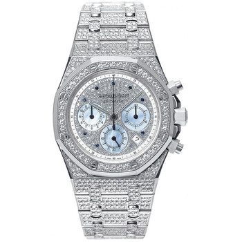 Royal Oak Chronograph Diamond Pave White Gold Watch 25978BC.ZZ.1190BC.01