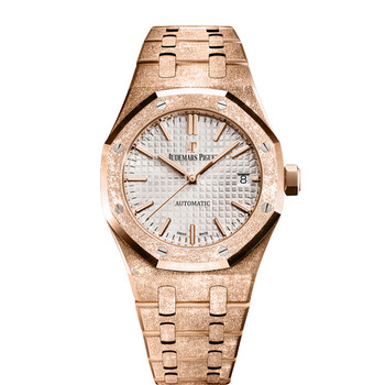 Royal Oak Frosted Pink goldtoned Dial Automatic 18kt Rose Gold Watch 15454OR.GG.1259OR.03