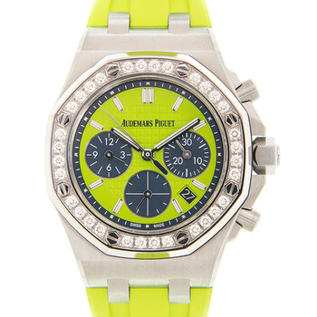 Royal Oak Offshore Chronograph Automatic Diamond Green Dial Watch 26231ST.ZZ.D038CA.01