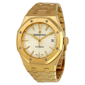 Royal Oak Silver Dial Automatic 18 Carat Yellow Gold Watch 15450BA.OO.1256BA.01