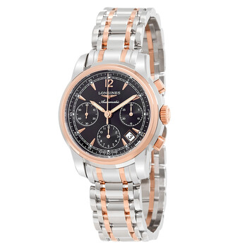 SaintImier Black Chronograph Automatic Watch L2.753.5.52.7