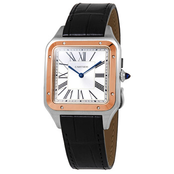 SantosDumont XL Hand Wind Silver Dial Watch W2SA0017