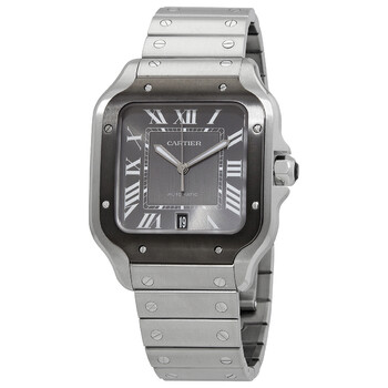 Santos Large Model Automatic Grey Dial Watch WSSA0037