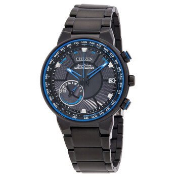 Satellite Wave Perpetual World Time Black Dial Watch CC303851E