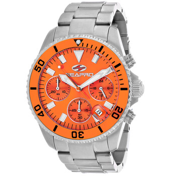 Scuba 200 Chrono Orange Dial Watch SP4355
