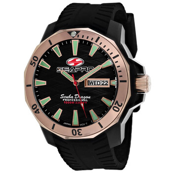 Scuba Dragon Diver Limited Edition 1000 Meters Quartz Black Dial Watch SP8323