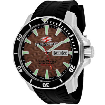 Scuba Dragon Diver Limited Edition 1000 Meters Quartz Brown Dial Watch SP8315