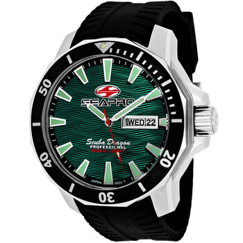 Scuba Dragon Diver Limited Edition 1000 Meters Quartz Green Dial Watch SP8318