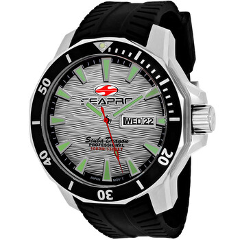 Scuba Dragon Diver Limited Edition 1000 Meters Quartz Silver Dial Watch SP8312