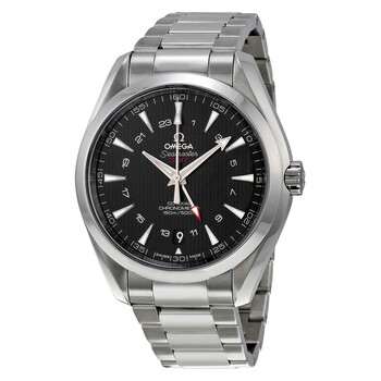 Seamaster Aqua Terra GMT Automatic Black Dial Stainless Steel Watch 231.10.43.22.01.001