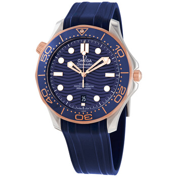 Seamaster Diver Automatic Stainless Steel  18kt Sedna Gold Blue Dial 42 mm Watch 210.22.42.20.03.002