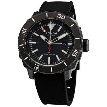 Seastrong Diver 300 Meters GMT Black Dial Watch AL247LGG4TV6