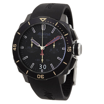 Seastrong Diver Quartz Black Dial Watch AL372LBBGGR4FBV6