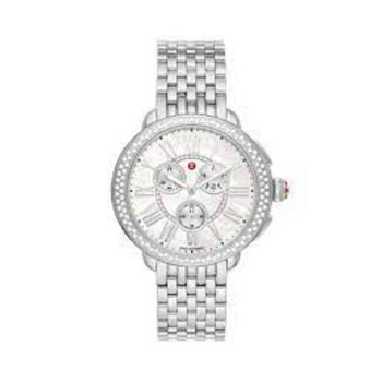 Serein Chronograph Quartz Diamond Silver Dial Watch MWW21A000068