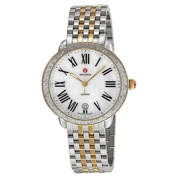 Serein Mother of Pearl Dial Twotone Watch MWW21B000007