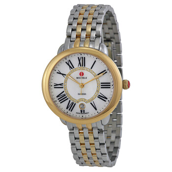 Serein Mother of Pearl Dial Twotone Watch MWW21B000015