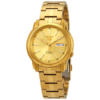 Series 5 Automatic Gold Dial Yellow Goldtone Watch SNKL86
