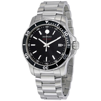 Series 800 Black Dial Stainless Steel Watch