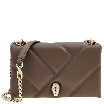 Serpenti Cabochon Leather Shoulder Bag