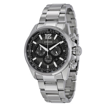 Shadowhawk EcoDrive Chronograph Black Dial Stainless Steel Watch CA417051E