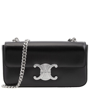 Shiny Calfskin Claude Chain Shoulder Bag