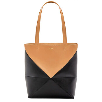 Shiny Calfskin Puzzle Fold Tote