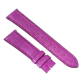 Shiny Magenta Lizard Leather Strap