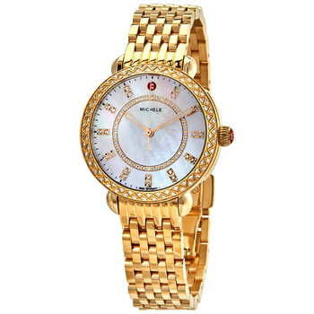 Sidney Classic Mother of Pearl Diamond Dial Watch MWW30B000004
