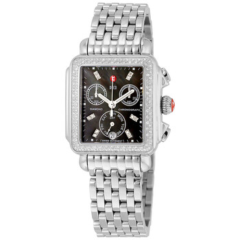 Signature Deco Black Dial Diamond Watch MWW06P000171