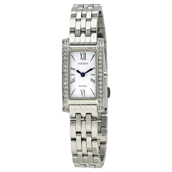Silhouette Crystal White Dial Watch EX147051A