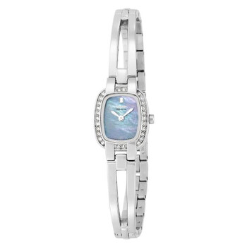 Silhouette EcoDrive Mother of Pearl Dial Stainless Steel Bangle Watch EW993056Y