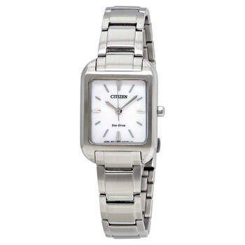 Silhouette White Dial Watch EM049059A