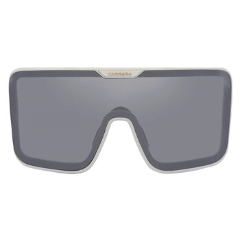 Silver Mirror Shield Sunglasses FLAGLAB 15 0VK6T4
