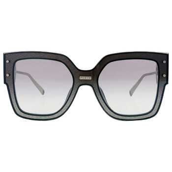 Silver Mirror Square Sunglasses SPP041M Z42X