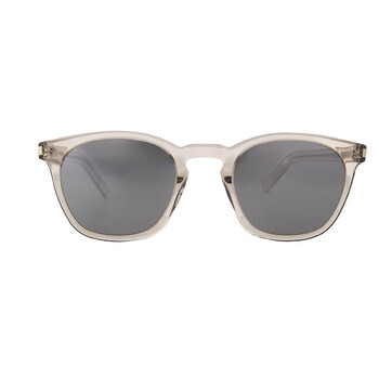 Silver Square Sunglasses SL 28 SLIM 006