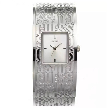 Silver Steel Quartz Silver Dial Watch W0577L1