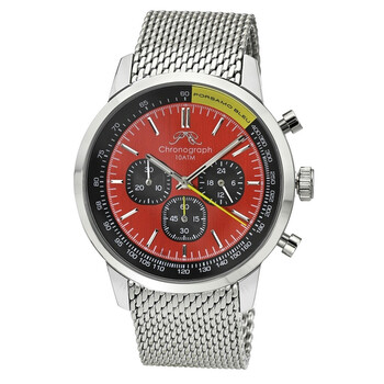 Simon Chronograph Quartz Red Dial Watch 1322BSIS
