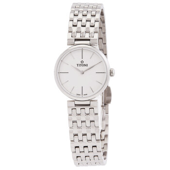 Slenderline Quartz Silver Dial Watch TQ42718S606