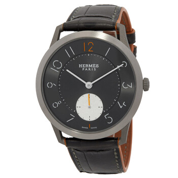 Slim DHermes Automatic Black Dial Watch 047665WW00