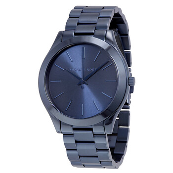 Slim Runway Blue Dial Blue Ionplated Watch MK3419