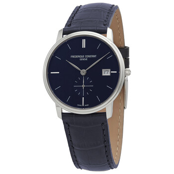 Slimline Quartz Blue Dial Watch FC245N4S6