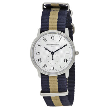 Slimline Silver Dial Watch FC235M4S6NAVYBEIGE