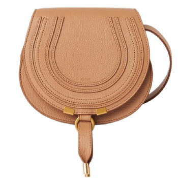 Small Grained Leather Saddle Bag
